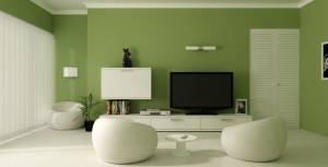 fresh-green-wall-paint-for-living-room